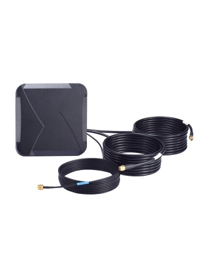 Moxa (MAT-5G-PA-SM-3-06-3m) 6 dBi MIMO panel antenna with 3 SMA (male) connectors for cellular and GNSS applications, 3 m cable 2
