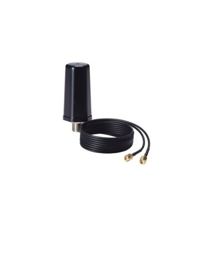 Moxa (MAT-WDB-DA-RM-2-0203-1m) 2.4/5 GHz, desktop antenna, 2/3 dBi, MIMO 2x2, RP-SMA-type (male), 1 m cable