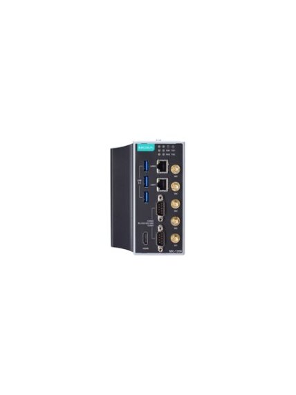 Moxa (MC-1220-KL1-T-S) Intel® Celeron® 3965U 2C/2T 2.2 GHz computer with 8 GB RAM, 2 Gigabit Ethernet ports, 2 RS/232/422/485 3-in-1 serial ports, 3 USB 3.0 ports, 3 Mini PCIe expansion slots, 1 HDMI port, TPM 2.0, 9 to 36 VDC power, -40 to 70°C operating 2 Moxa (MC-1220-KL1-T-S) Intel® Celeron® 3965U 2C/2T 2.2 GHz computer with 8 GB RAM, 2 Gigabit Ethernet ports, 2 RS/232/422/485 3-in-1 serial ports, 3 USB 3.0 ports, 3 Mini PCIe expansion slots, 1 HDMI port, TPM 2.0, 9 to 36 VDC power, -40 to 70°C operating 2