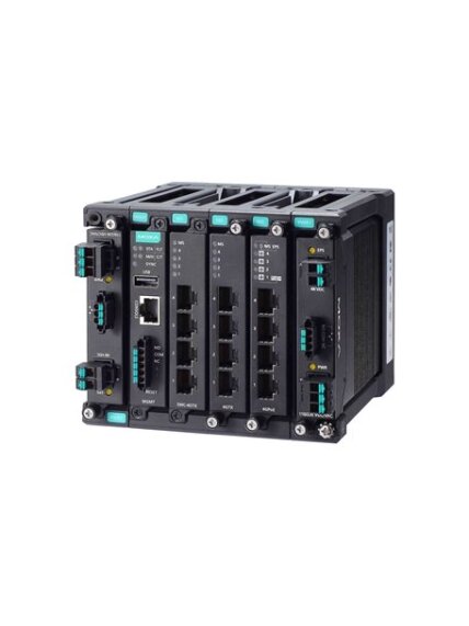 Moxa (MDS-G4012-L3-T) Layer 3 full Gigabit modular managed Ethernet switch with 4 fixed Gigabit Ethernet ports, 2 slots for optional 4-port GE/FE modules, 2 slots for isolated power modules, up to 12 Gigabit Ethernet ports, -40 to 75°C operating temperatu 3 Moxa (MDS-G4012-L3-T) Layer 3 full Gigabit modular managed Ethernet switch with 4 fixed Gigabit Ethernet ports, 2 slots for optional 4-port GE/FE modules, 2 slots for isolated power modules, up to 12 Gigabit Ethernet ports, -40 to 75°C operating temperatu 3