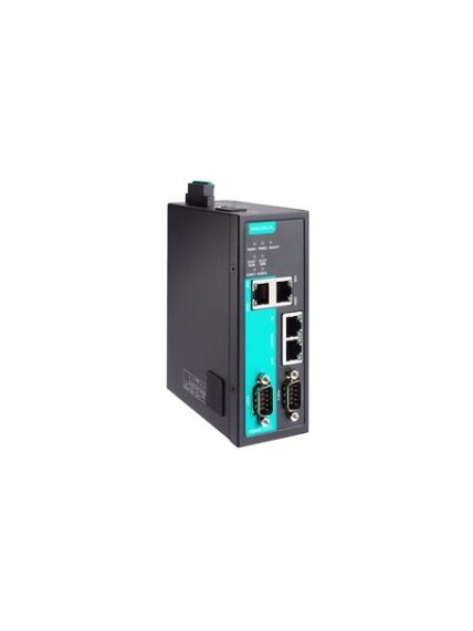 Moxa (MGate 5216-T) 2-port serial/Modbus-to-EtherCAT gateway with -40 to 75°C operating temperature