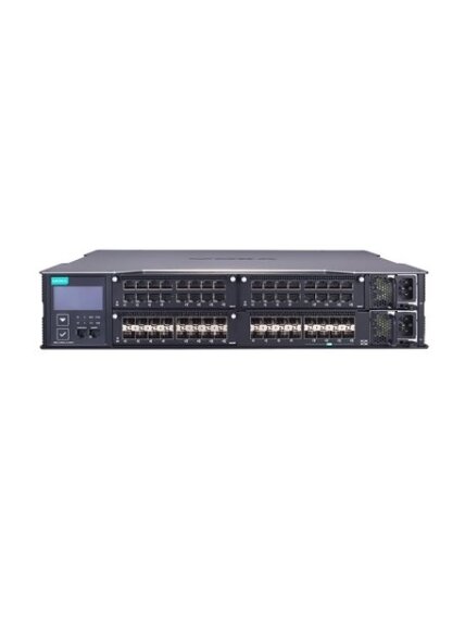 Moxa (MRX-G4064-L3-8XGS) Layer 3 modular managed Gigabit Ethernet switch with 3 slots for 16-port Gigabit Ethernet modules, 8 10GbE SFP+ slots, 2 isolated power supplies (90 to 264 VAC), -10 to 60°C operating temperature 2 Moxa (MRX-G4064-L3-8XGS) Layer 3 modular managed Gigabit Ethernet switch with 3 slots for 16-port Gigabit Ethernet modules, 8 10GbE SFP+ slots, 2 isolated power supplies (90 to 264 VAC), -10 to 60°C operating temperature 2