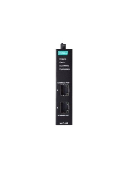 Moxa (NAT-102) 2-port industrial Network Address Translation (NAT) devices, -10 to 60°C operating temperature 2