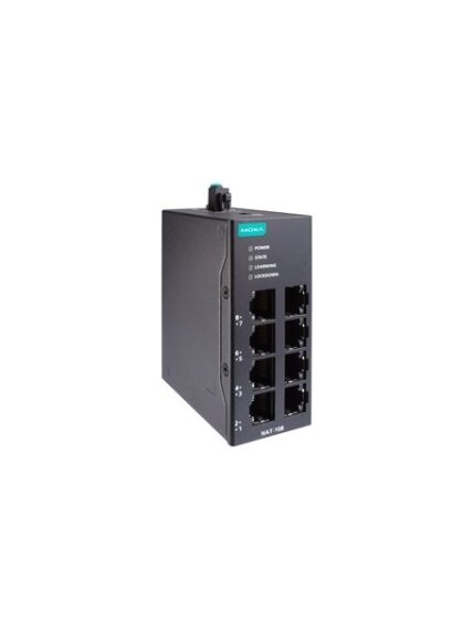 Moxa (NAT-108) 8-port industrial Network Address Translation (NAT) devices, -10 to 60°C operating temperature