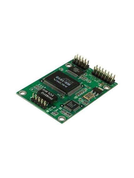 Moxa (NE-4120S) Device server module for RS-232 devices, supports 10/100BaseT(X) with 5-pin Ethernet pin header