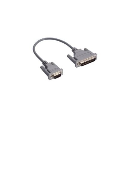 Moxa (NP21102) DB25 male to DB9 male cable for RS-232 transmission, 30 cm