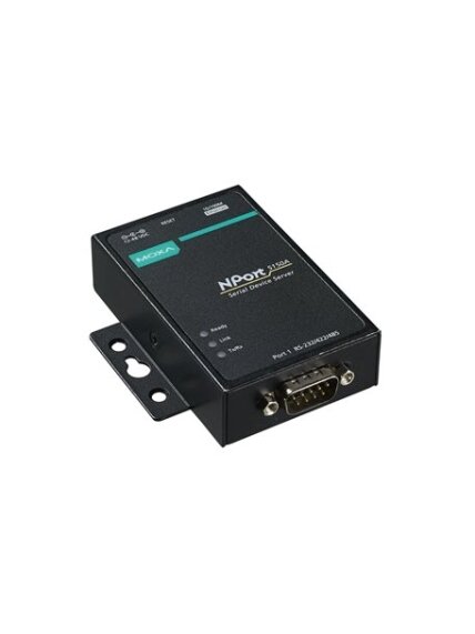 Moxa (NPort 5150A-T) 1-port RS-232/422/485 device server, -40 to 75°C operating temperature Moxa (NPort 5150A-T) 1-port RS-232/422/485 device server, -40 to 75°C operating temperature
