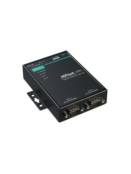Moxa (NPort 5250A w/o ADP) 2-port RS-232/422/485 device server without adapter, 0 to 60°C operating temperature Moxa (NPort 5250A w/o ADP) 2-port RS-232/422/485 device server without adapter, 0 to 60°C operating temperature