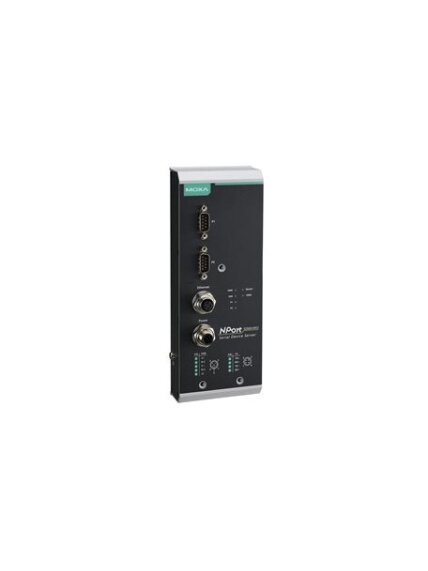 Moxa (NPort 5250AI-M12-CT) 2-port RS-232/422/485 device server, 1 10/100BaseT(X) port with M12 connector, M12 power input, -25 to 55°C operating temperature, conformal coating Moxa (NPort 5250AI-M12-CT) 2-port RS-232/422/485 device server, 1 10/100BaseT(X) port with M12 connector, M12 power input, -25 to 55°C operating temperature, conformal coating