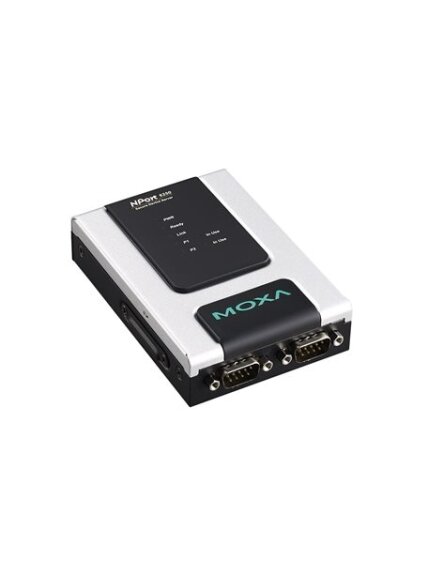 Moxa (NPort 6250-M-SC-T) 2-port RS-232/422/485 to multi-mode fiber (SC connector) secure device server, -40 to 75°C operating temperature