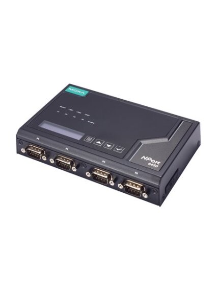 Moxa (NPort 6450-2TX-G2-T) 2nd Gen 4-port RS-232/422/485 secure terminal server with 2 RJ45 100M LAN ports, -40 to 75°C operating temperature 3 Moxa (NPort 6450-2TX-G2-T) 2nd Gen 4-port RS-232/422/485 secure terminal server with 2 RJ45 100M LAN ports, -40 to 75°C operating temperature 3