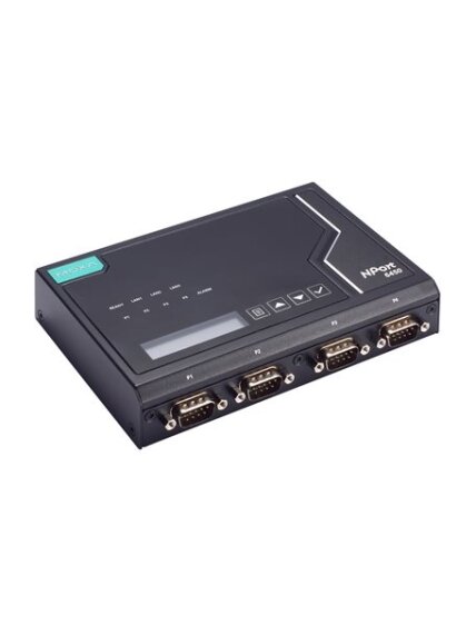 Moxa (NPort 6450-G2) 2nd Gen 4-port RS-232/422/485 secure terminal server, -10 to 60°C operating temperature 1