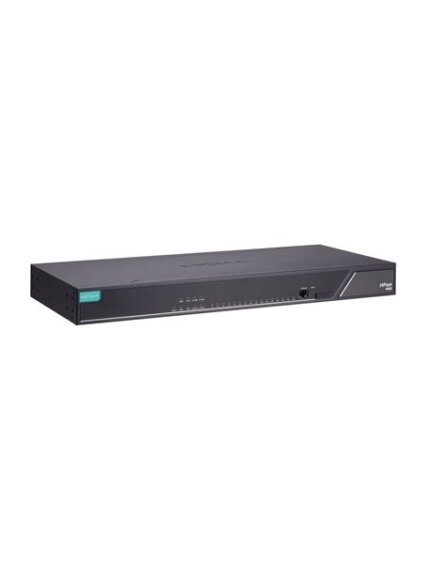Moxa (NPort 6650-32-2AC-G2-T) 2nd Gen dual-LAN dual AC power 32-port RS-232/422/485 secure terminal server, -40 to 75°C operating temperature