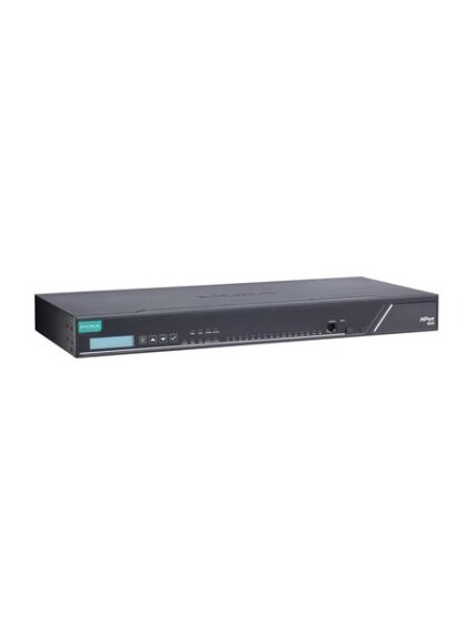 Moxa (NPort 6650I-8-2AC-G2) 2nd Gen dual-LAN dual AC power 8-port RS-232/422/485 secure terminal server, 2 kV isolation, -10 to 60°C operating temperature