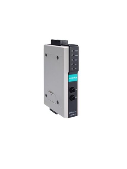 Moxa (NPort IA-5150-M-ST) 1-port RS-232/422/485 device server with 1 100BaseF(X) multi-mode fiber port (ST connectors), 0 to 55°C operating temperature Moxa (NPort IA-5150-M-ST) 1-port RS-232/422/485 device server with 1 100BaseF(X) multi-mode fiber port (ST connectors), 0 to 55°C operating temperature