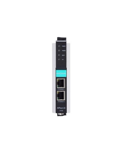 Moxa (NPort IA-5150-M-ST-T) 1-port RS-232/422/485 device server with 1 100BaseF(X) multi-mode fiber port (ST connectors), -40 to 75°C operating temperature 3