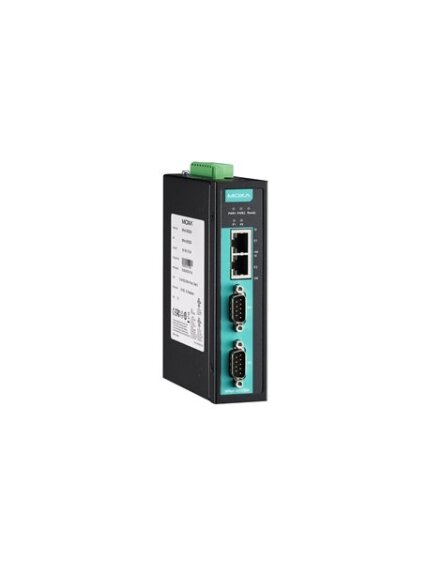 Moxa (NPort IA5250A-T-IEX) 2-port RS-232/422/485 industrial automation device server with serial/LAN/power surge protection, 2 10/100BaseT(X) ports with single IP, IECEx, -40 to 75°C operating temperature Moxa (NPort IA5250A-T-IEX) 2-port RS-232/422/485 industrial automation device server with serial/LAN/power surge protection, 2 10/100BaseT(X) ports with single IP, IECEx, -40 to 75°C operating temperature