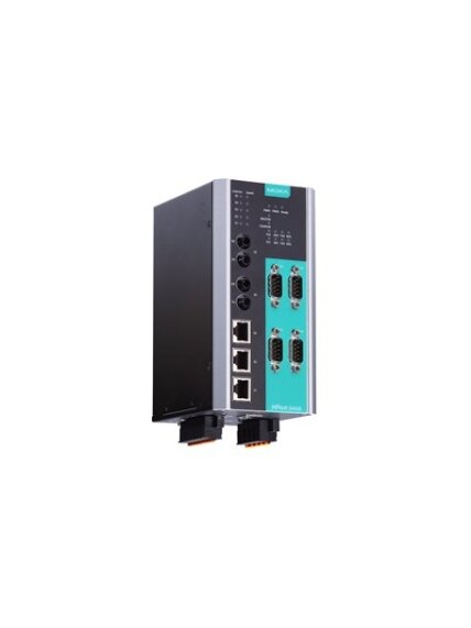 Moxa (NPort S9450I-2S-ST-HV-T) 4-port RS-232/422/485 rugged device server, 3 10/100BaseT(X) ports, 2 100M single-mode fiber ports with ST connectors, 88 to 300 VDC or 85 to 264 VAC, -40 to 85°C operating temperature Moxa (NPort S9450I-2S-ST-HV-T) 4-port RS-232/422/485 rugged device server, 3 10/100BaseT(X) ports, 2 100M single-mode fiber ports with ST connectors, 88 to 300 VDC or 85 to 264 VAC, -40 to 85°C operating temperature