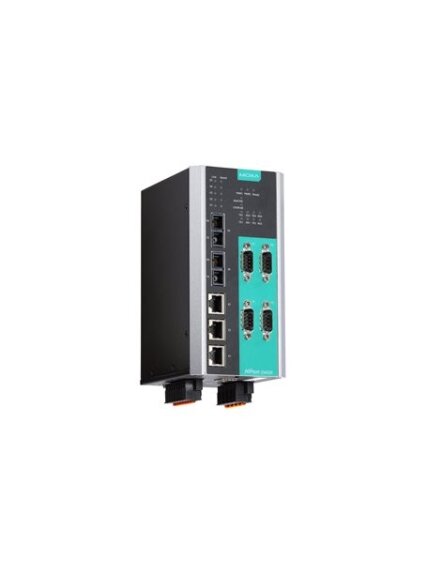Moxa (NPort S9450I-WV-T) 4-port RS-232/422/485 rugged device server, 5 10/100BaseT(X) ports, 24/48 VDC, -40 to 85°C operating temperature 1 Moxa (NPort S9450I-WV-T) 4-port RS-232/422/485 rugged device server, 5 10/100BaseT(X) ports, 24/48 VDC, -40 to 85°C operating temperature 1