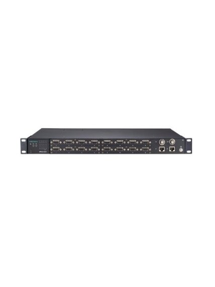 Moxa (NPort S9650I-8-2HV-SSC-T) 8-port RS-232/422/485 rugged device server, 2 10/100BaseT(X) ports with IEEE 1588v2 support, 88 to 300 VDC or 85 to 264 VAC, -40 to 85°C operating temperature, with 2-port Ethernet single-mode SC connector fiber module 2