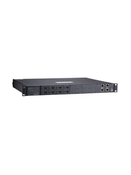 Moxa (NPort S9650I-8F-2HV-E-T) 8-port RS-232/422/485 rugged device server with multi-mode ST connectors on the serial ports, 2 10/100BaseT(X) ports with IEEE 1588v2 support, 88 to 300 VDC or 85 to 264 VAC, -40 to 85°C operating temperature, with 2-port Et Moxa (NPort S9650I-8F-2HV-E-T) 8-port RS-232/422/485 rugged device server with multi-mode ST connectors on the serial ports, 2 10/100BaseT(X) ports with IEEE 1588v2 support, 88 to 300 VDC or 85 to 264 VAC, -40 to 85°C operating temperature, with 2-port Et