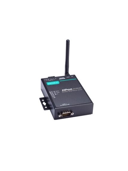 Moxa (NPort W2150A-W4-US) 1-port RS-232/422/485 wireless device server with 802.11a/b/g/n WLAN US band, US plug, 12 to 48 VDC, 0 to 55°C operating temperature Moxa (NPort W2150A-W4-US) 1-port RS-232/422/485 wireless device server with 802.11a/b/g/n WLAN US band, US plug, 12 to 48 VDC, 0 to 55°C operating temperature