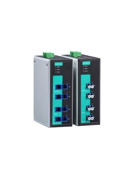 Moxa (OBU-102-SS-ST) 2-channel optical fiber bypass unit with 4 single-mode ports, ST, -20 to 70°C operating temperature 1