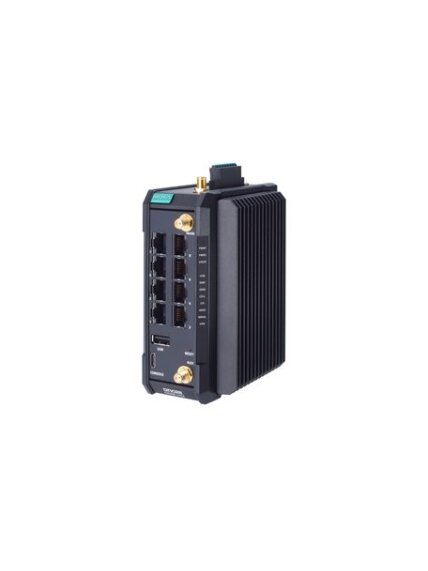 Moxa (OnCell G4308-LTE4-GL-T) Industrial LTE Cat. 4 cellular secure router, global band support, 8 10/100/1000BaseT(X) RJ45 ports, -30 to 70°C operating temperature 2