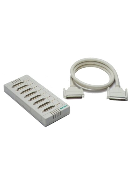 Moxa (OPT 8B) M62 to 8 x DB25 male connection box with DB62 male to DB62 female cable, 1.5 m