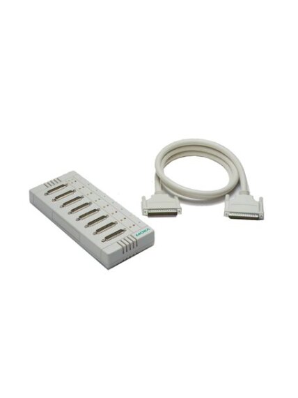 Moxa (OPT 8S+) VHDCI 68 to 8 x DB25 female connection box with surge protection 1