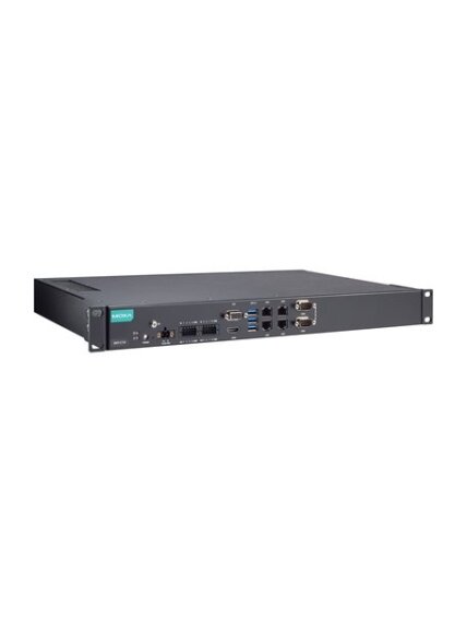 Moxa (RKP-C110-C3-T) Rackmount 1U computer with Intel® Core™ i3-1115G4E processor, 4 LAN ports, 2 serial ports, 8 DIs, 8 DOs, 3 USB 3.0 ports, 1 VGA port, 1 HDMI port, 2 SSD slots, 12/24 VDC power input, -30 to 60°C operating temperature 1 Moxa (RKP-C110-C3-T) Rackmount 1U computer with Intel® Core™ i3-1115G4E processor, 4 LAN ports, 2 serial ports, 8 DIs, 8 DOs, 3 USB 3.0 ports, 1 VGA port, 1 HDMI port, 2 SSD slots, 12/24 VDC power input, -30 to 60°C operating temperature 1