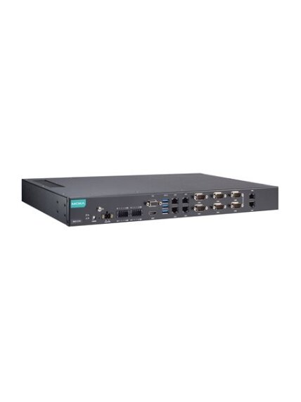 Moxa (RKP-C110-C3-T-Win10) Rackmount 1U computer with Intel® Core™ i3-1115G4E processor, 4 LAN ports, 2 serial ports, 8 DIs, 8 DOs, 3 USB 3.0 ports, 1 VGA port, 1 HDMI port, 2 SSD slots, 12/24 VDC power input, Windows 10 LTSC 2021 preinstalled, -30 to 60° 3 Moxa (RKP-C110-C3-T-Win10) Rackmount 1U computer with Intel® Core™ i3-1115G4E processor, 4 LAN ports, 2 serial ports, 8 DIs, 8 DOs, 3 USB 3.0 ports, 1 VGA port, 1 HDMI port, 2 SSD slots, 12/24 VDC power input, Windows 10 LTSC 2021 preinstalled, -30 to 60° 3