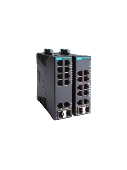 Moxa (SDS-3010-2GTXSFP) Compact industrial smart Ethernet switch with 8 10/100BaseT(X) ports, 2 10/100/1000BaseT(X) or 100/1000BaseSFP combo ports, dual 12/24/48 VDC power inputs, -10 to 60°C operating temperature 1 Moxa (SDS-3010-2GTXSFP) Compact industrial smart Ethernet switch with 8 10/100BaseT(X) ports, 2 10/100/1000BaseT(X) or 100/1000BaseSFP combo ports, dual 12/24/48 VDC power inputs, -10 to 60°C operating temperature 1
