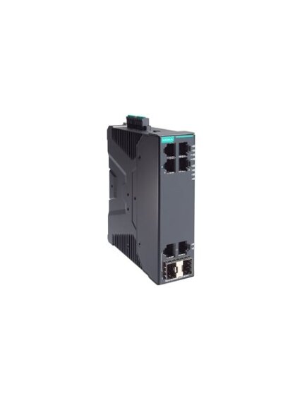Moxa (SDS-G3006-2GTXSFP) Compact industrial smart Ethernet switch with 4 10/100/1000BaseT(X) ports, 2 10/100/1000BaseT(X) or 100/1000BaseSFP combo ports, dual 12/24/48 VDC power inputs, -10 to 60°C operating temperature Moxa (SDS-G3006-2GTXSFP) Compact industrial smart Ethernet switch with 4 10/100/1000BaseT(X) ports, 2 10/100/1000BaseT(X) or 100/1000BaseSFP combo ports, dual 12/24/48 VDC power inputs, -10 to 60°C operating temperature