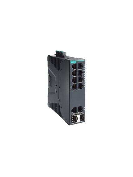 Moxa (SDS-G3010-2GTXSFP-T) Compact industrial smart Ethernet switch with 8 10/100/1000BaseT(X) ports, 2 10/100/1000BaseT(X) or 100/1000BaseSFP combo ports, dual 12/24/48 VDC power inputs, -40 to 75°C operating temperature Moxa (SDS-G3010-2GTXSFP-T) Compact industrial smart Ethernet switch with 8 10/100/1000BaseT(X) ports, 2 10/100/1000BaseT(X) or 100/1000BaseSFP combo ports, dual 12/24/48 VDC power inputs, -40 to 75°C operating temperature