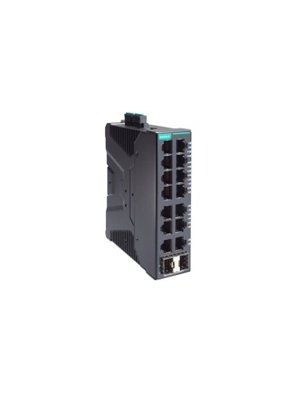 Moxa (SDS-G3016-2GSFP-T) Compact industrial full Gigabit smart Ethernet switch with 14 10/100/1000BaseT(X) ports, 2 100/1000BaseSFP ports, dual 12/24/48 VDC power inputs, -40 to 75°C operating temperature