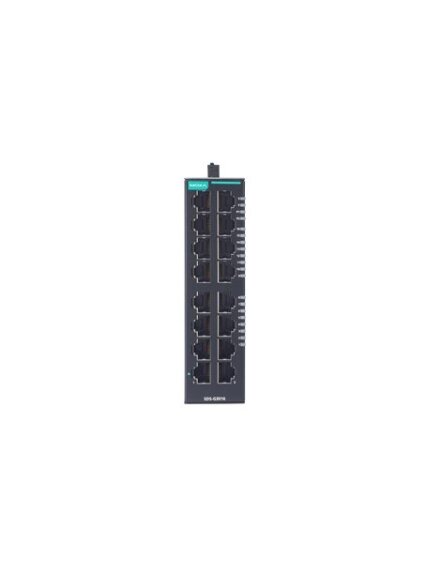 Moxa (SDS-G3016-T) Compact industrial full Gigabit smart Ethernet switch with 16 10/100/1000BaseT(X) ports, dual 12/24/48 VDC power inputs, -40 to 75°C operating temperature 3
