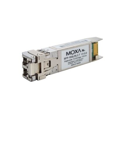 Moxa (SFP-10GZRLC-T) SFP+ module with 1 10GBase-ZR port, LC connector for 80 km transmission, -40 to 85°C operating temperature Moxa (SFP-10GZRLC-T) SFP+ module with 1 10GBase-ZR port, LC connector for 80 km transmission, -40 to 85°C operating temperature