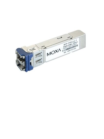 Moxa (SFP-1FEMLC-T) SFP module with 1 100Base multi-mode, LC connector for 2/4 km transmission, -40 to 85°C operating temperature