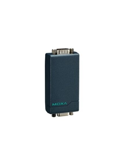 Moxa (TCC-80I-DB9) Port-powered RS-232 to RS-422/485 converter with 15 KV serial ESD protection, DB9 male connector on the RS-422/485 side, and 2.5 KV optical isolation