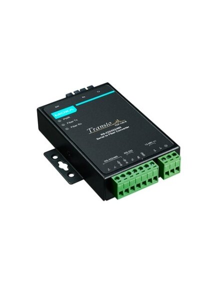 Moxa (TCF-142-M-SC) RS-232/422/485 to multi-mode optical fiber media converter with fiber ring support and SC connector, 0 to 60°C operating temperature