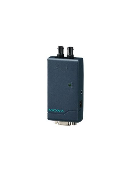 Moxa (TCF-90-M-ST) RS-232 to multi-mode ST fiber optic converter, port powered 2