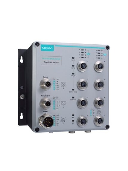 Moxa (TN-5508A-WV-CT-T) Managed Ethernet switch with 8 10/100BaseT(X) ports with M12 connector, dual redundant power inputs (24-110 VDC), -40 to 75°C operating temperature, conformal coating 3 Moxa (TN-5508A-WV-CT-T) Managed Ethernet switch with 8 10/100BaseT(X) ports with M12 connector, dual redundant power inputs (24-110 VDC), -40 to 75°C operating temperature, conformal coating 3
