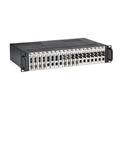 Moxa (TRC-190-AC) Rack chassis, 2U, single 110 to 240 VAC input, with 19 slots on front panel 1 Moxa (TRC-190-AC) Rack chassis, 2U, single 110 to 240 VAC input, with 19 slots on front panel 1