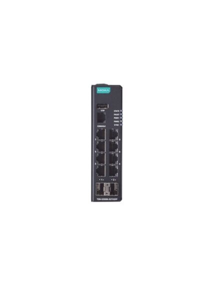 Moxa (TSN-G5008-2GTXSFP) TSN-capable managed Ethernet switch with 6 10/100/1000BaseT(X) ports, 2 combo 10/100/1000BaseT(X) or 100/1000BaseSFP ports, -10 to 60°C operating temperature 2 Moxa (TSN-G5008-2GTXSFP) TSN-capable managed Ethernet switch with 6 10/100/1000BaseT(X) ports, 2 combo 10/100/1000BaseT(X) or 100/1000BaseSFP ports, -10 to 60°C operating temperature 2