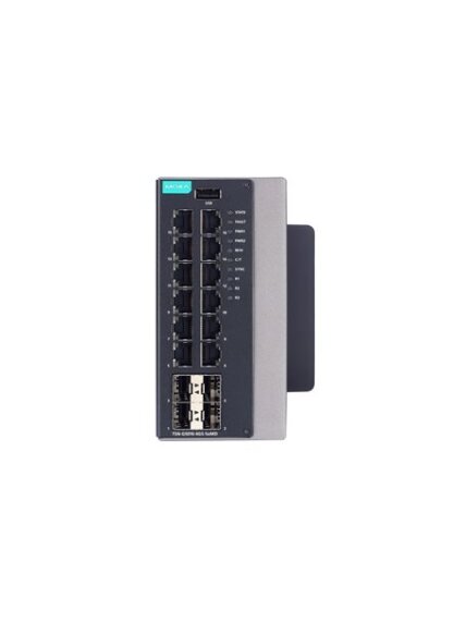 Moxa (TSN-G5016-4XGS-SoMD-LV-T) TSN-capable managed Ethernet switch with 12 10/100/1000BaseT(X) ports, 4 fixed 10GbE SFP+ ports, -40 to 70°C operating temperature 2 Moxa (TSN-G5016-4XGS-SoMD-LV-T) TSN-capable managed Ethernet switch with 12 10/100/1000BaseT(X) ports, 4 fixed 10GbE SFP+ ports, -40 to 70°C operating temperature 2