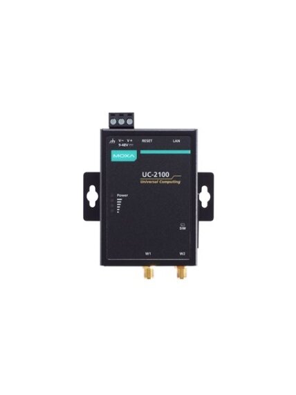 Moxa (UC-2104-LX) Mini RISC-based embedded computer with 600 MHz processor, 1 LAN port, 1 Mini PCIe slot for wireless capability Moxa (UC-2104-LX) Mini RISC-based embedded computer with 600 MHz processor, 1 LAN port, 1 Mini PCIe slot for wireless capability