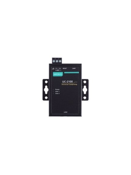 Moxa (UC-2112-LX) Compact RISC-based embedded computer with 1 GHz processor, 2 serial ports, 2 LAN ports (1 Gb Ethernet), and microSD slot 3 Moxa (UC-2112-LX) Compact RISC-based embedded computer with 1 GHz processor, 2 serial ports, 2 LAN ports (1 Gb Ethernet), and microSD slot 3