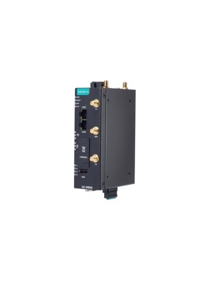 Moxa (UC-3434A-T-LTE-WiFi) Arm® Cortex®-A53 quad-core 64-bit 1.4 GHz industrial computer with 2 Ethernet ports, 2 RS-232/422/485 serial ports, 2 CAN ports, 1 USB 2.0 port, built-in LTE Cat. 4 and Wi-Fi modules, 9 to 48 VDC, TPM v2.0 module, Moxa Industria 3 Moxa (UC-3434A-T-LTE-WiFi) Arm® Cortex®-A53 quad-core 64-bit 1.4 GHz industrial computer with 2 Ethernet ports, 2 RS-232/422/485 serial ports, 2 CAN ports, 1 USB 2.0 port, built-in LTE Cat. 4 and Wi-Fi modules, 9 to 48 VDC, TPM v2.0 module, Moxa Industria 3