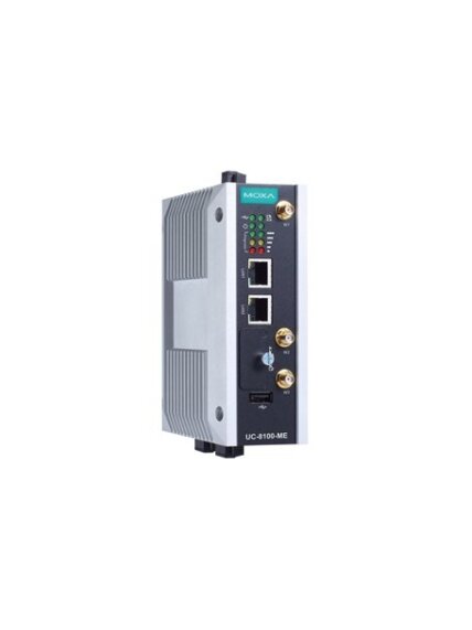 Moxa (UC-8112-ME-T-LX1) Arm-based wireless-enabled DIN-rail industrial computer with 1 GHz CPU, 1 GB RAM, 2 Ethernet ports, 2 serial ports, 1 Mini PCIe slot, -40 to 85°C operating temperature Moxa (UC-8112-ME-T-LX1) Arm-based wireless-enabled DIN-rail industrial computer with 1 GHz CPU, 1 GB RAM, 2 Ethernet ports, 2 serial ports, 1 Mini PCIe slot, -40 to 85°C operating temperature